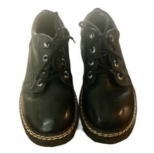 Bugle Boy black chunky shoes. Boys size 3